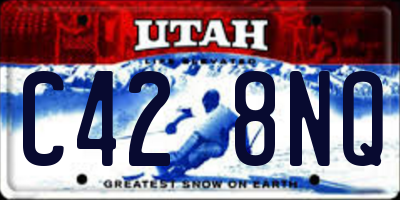 UT license plate C428NQ
