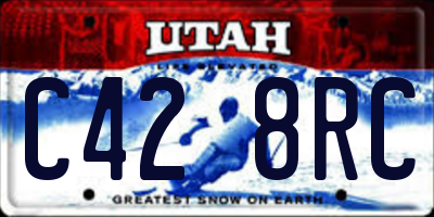 UT license plate C428RC