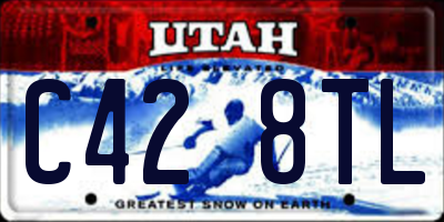 UT license plate C428TL