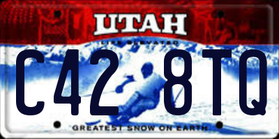 UT license plate C428TQ