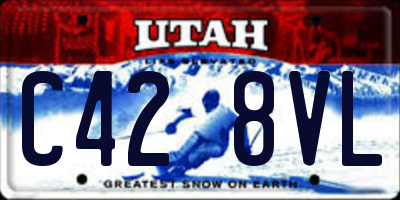 UT license plate C428VL