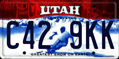 UT license plate C429KK