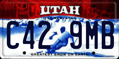 UT license plate C429MB