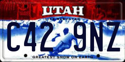UT license plate C429NZ