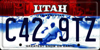 UT license plate C429TZ