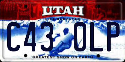 UT license plate C430LP