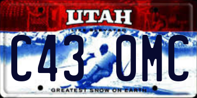 UT license plate C430MC
