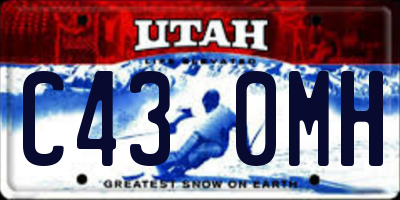 UT license plate C430MH