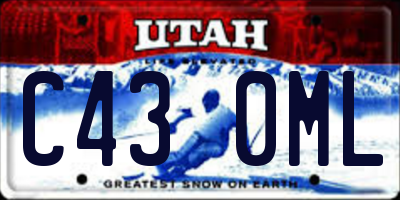 UT license plate C430ML
