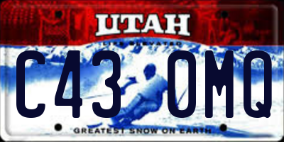 UT license plate C430MQ