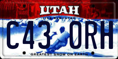 UT license plate C430RH