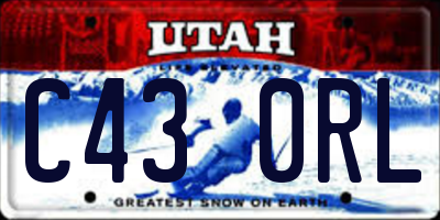 UT license plate C430RL