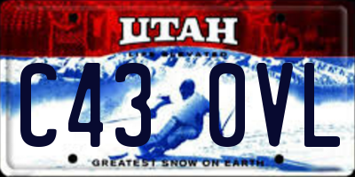 UT license plate C430VL