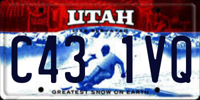 UT license plate C431VQ