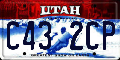 UT license plate C432CP