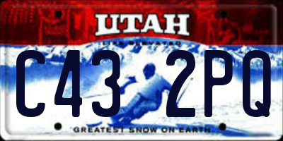 UT license plate C432PQ