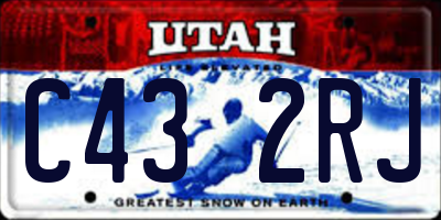 UT license plate C432RJ
