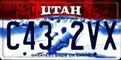 UT license plate C432VX