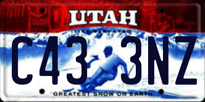 UT license plate C433NZ