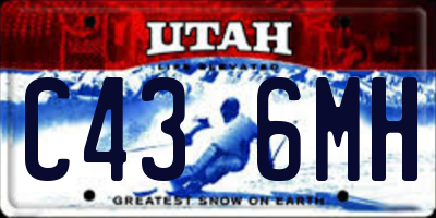 UT license plate C436MH