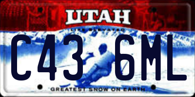 UT license plate C436ML