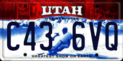 UT license plate C436VQ