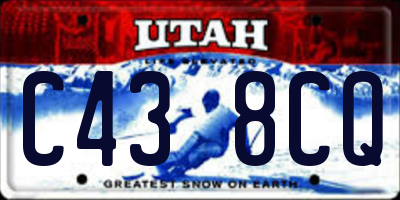 UT license plate C438CQ