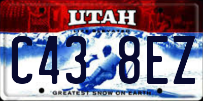 UT license plate C438EZ