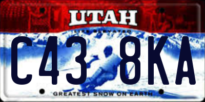 UT license plate C438KA
