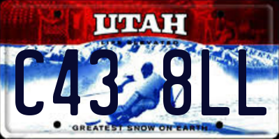 UT license plate C438LL