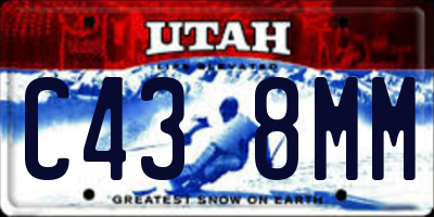 UT license plate C438MM