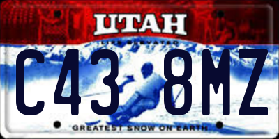 UT license plate C438MZ