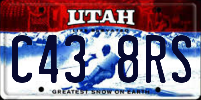 UT license plate C438RS