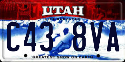 UT license plate C438VA
