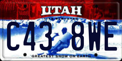 UT license plate C438WE