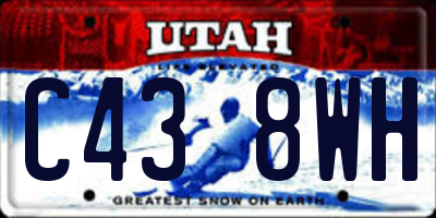 UT license plate C438WH