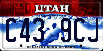 UT license plate C439CJ