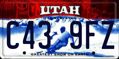 UT license plate C439FZ