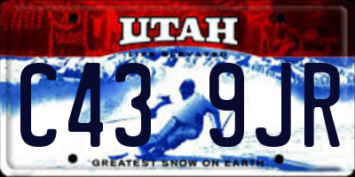 UT license plate C439JR