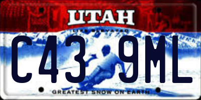 UT license plate C439ML
