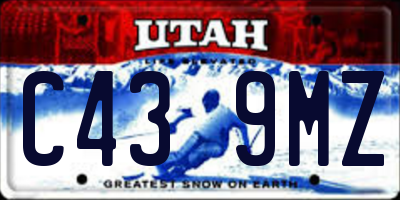 UT license plate C439MZ