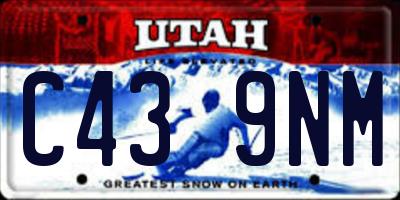 UT license plate C439NM
