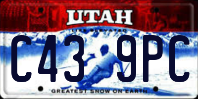 UT license plate C439PC