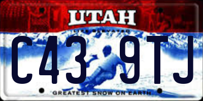 UT license plate C439TJ