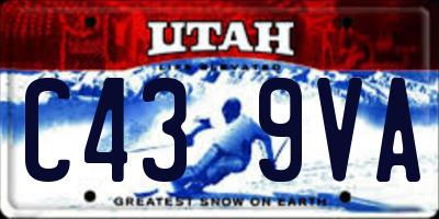 UT license plate C439VA
