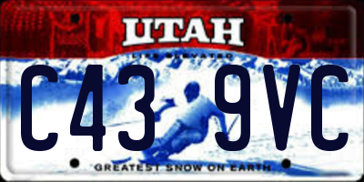 UT license plate C439VC