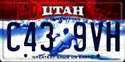 UT license plate C439VH