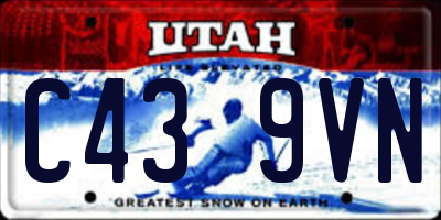 UT license plate C439VN