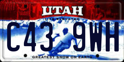 UT license plate C439WH