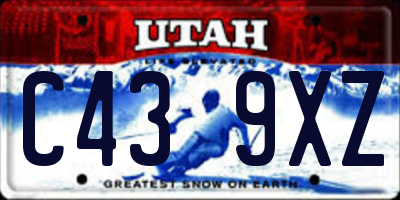 UT license plate C439XZ
